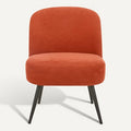 Technische titel in het Nederlands: **Moderne oranje fauteuil met minimalistisch ontwerp**